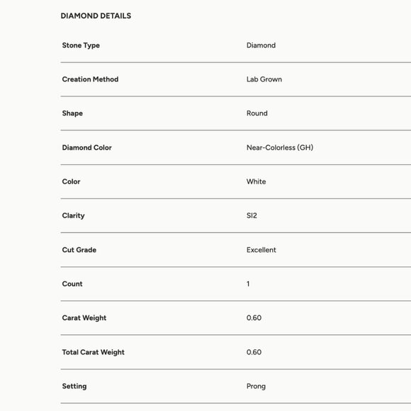 Brand New! 5/8 CTW Round Lab Grown Diamond Double Chain Solitaire Necklace - Picture 6 of 9